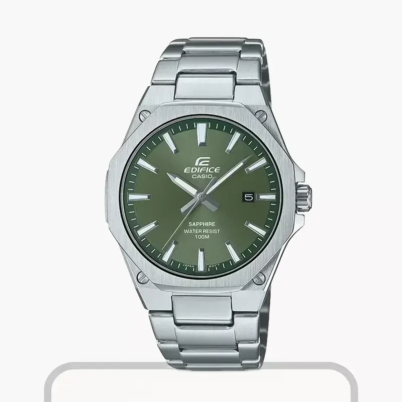 Casio Edifice Men's Watch Slim Line Green Dial | EFR-S108D-3AV